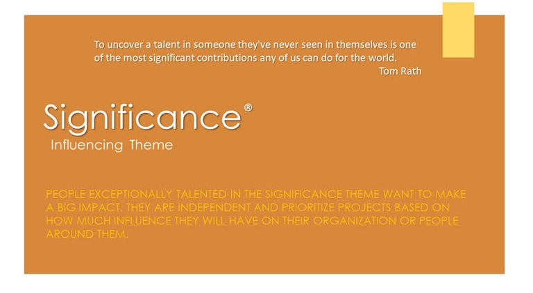Significance Influence Theme